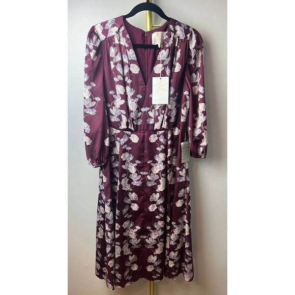 NWT Gal Meets Glam Adelaide Flutter Empire Waist Dress NWT Sz. 12 - Picture 2 of 10